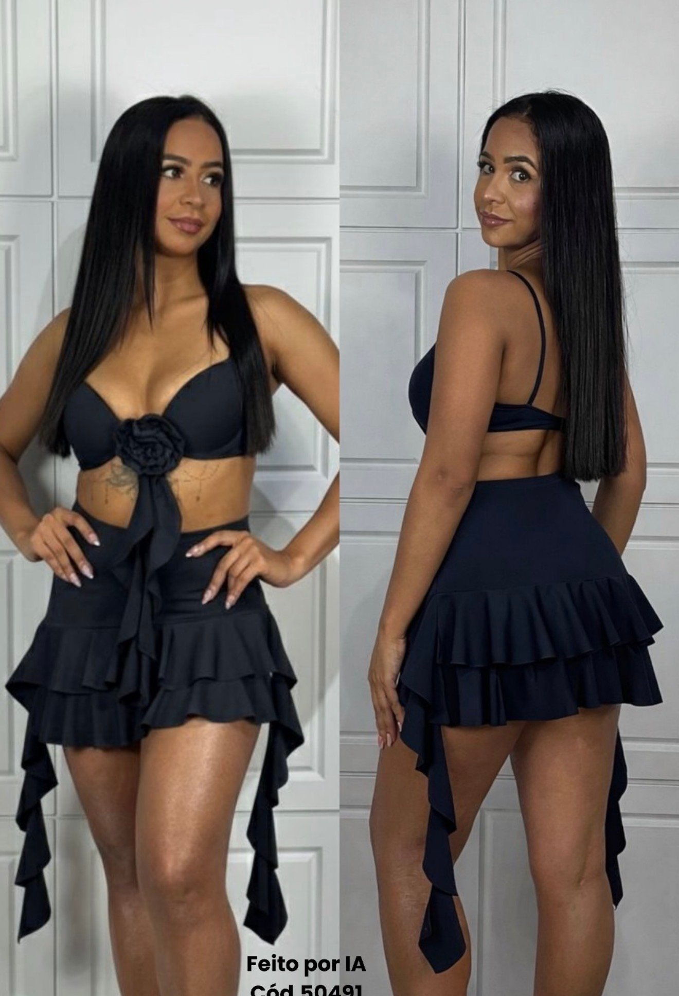 Conjunto Serena - top e saia rodadinha. - Imagem 3