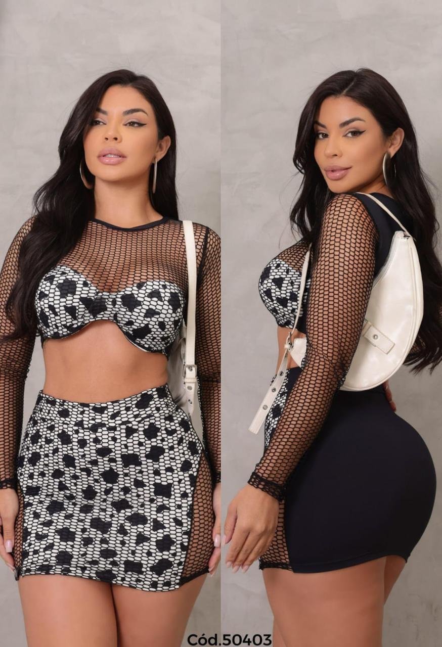 Conjunto Alana - estampa de vaquinha. - Imagem 4