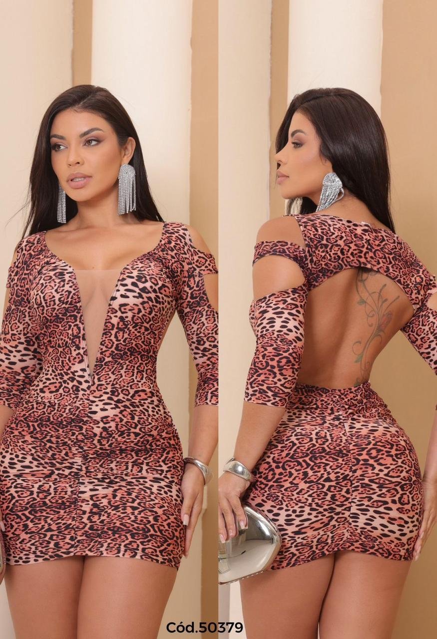 Vestido Mia - animal print. - Imagem 4