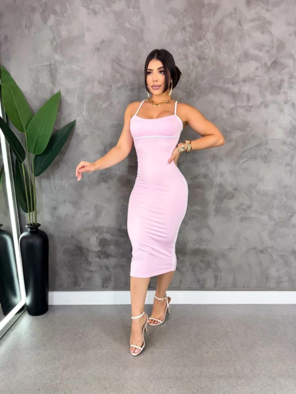 Vestido MIDI alcinha
